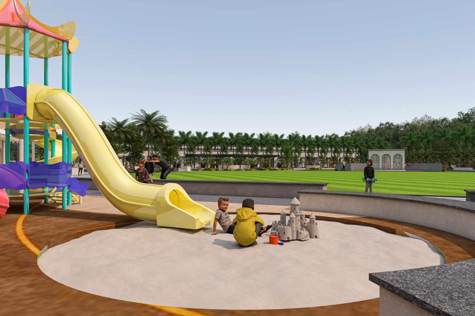Site image of residential plot development